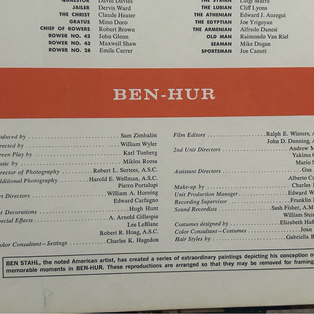 Ben-Hur book, movie pics, 1966 - Picture 6 of 11